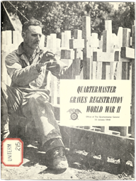 Cover of the 1948 booklet, QM Graves Registration WWII